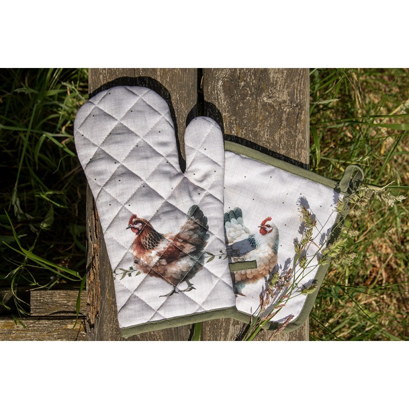 Clayre & Eef Theedoek 50x70 cm Beige Katoen