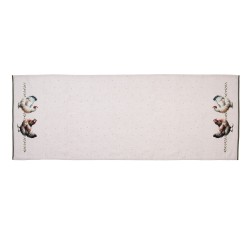 Clayre & Eef Tovaglia da tavolo 50x140 cm Beige Cotone