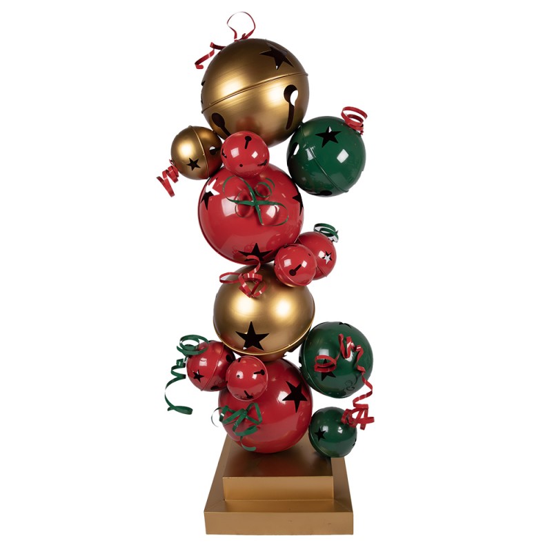 Clayre & Eef Christmas Decoration Figurine 73x56x185 cm Red Green Metal