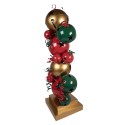 Clayre & Eef Christmas Decoration Figurine 73x56x185 cm Red Green Metal