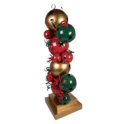 Clayre & Eef Christmas Decoration Figurine 73x56x185 cm Red Green Metal