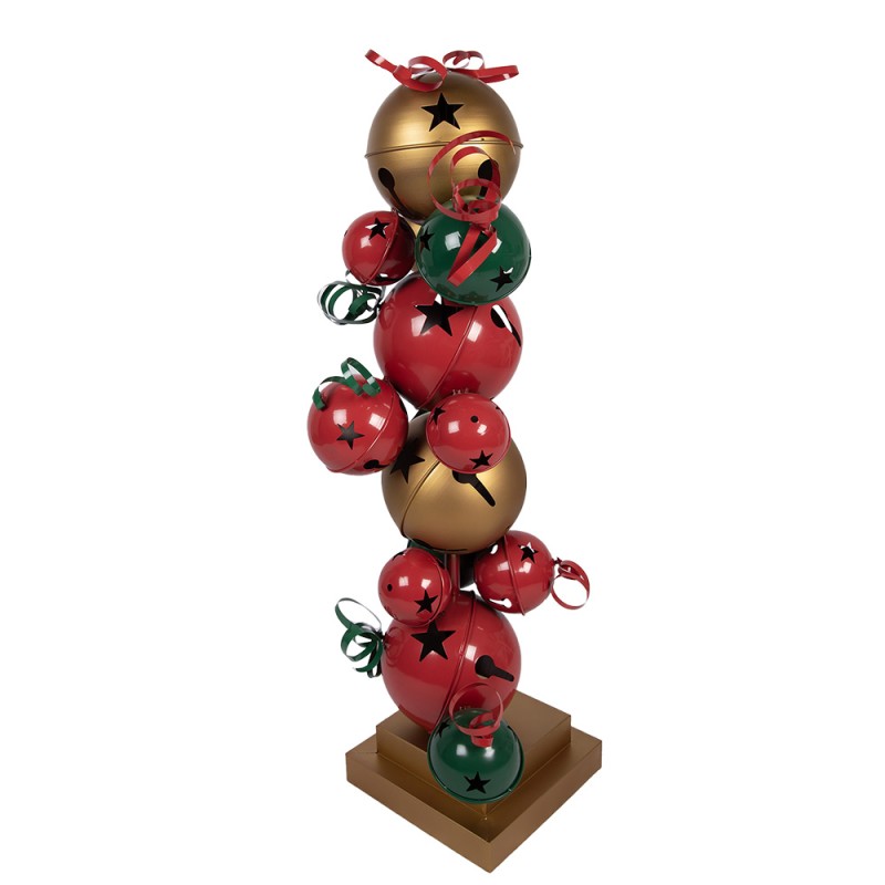 Clayre & Eef Christmas Decoration Figurine 35x35x120 cm Red Green Metal
