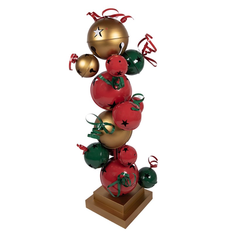 Clayre & Eef Christmas Decoration Figurine 35x35x120 cm Red Green Metal
