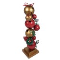 Clayre & Eef Christmas Decoration Figurine 35x35x120 cm Red Green Metal