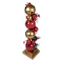Clayre & Eef Christmas Decoration Figurine 43x40x150 cm Red Green Metal
