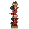 Clayre & Eef Christmas Decoration Figurine 43x40x150 cm Red Green Metal