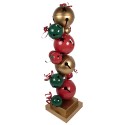 Clayre & Eef Christmas Decoration Figurine 43x40x150 cm Red Green Metal