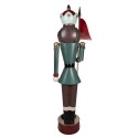 Clayre & Eef Christmas Decoration Figurine Nutcracker 67x41x210 cm Green Red Metal