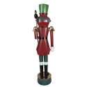 Clayre & Eef Christmas Decoration Figurine Nutcracker 60x41x207 cm Red Green Metal