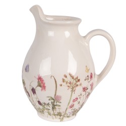 Clayre & Eef Brocca decorativa 16x12x19 cm Beige Ceramica