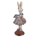 Clayre & Eef Dekorationsfigur Kaninchen 15x14x35 cm Beige Kunststoff