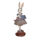 Clayre & Eef Dekorationsfigur Kaninchen 15x14x35 cm Beige Kunststoff