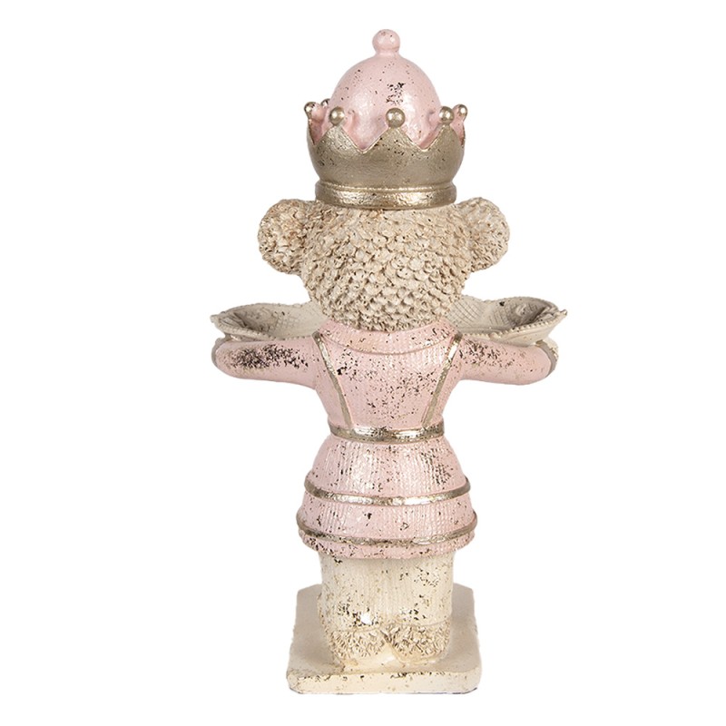 Clayre & Eef Statuetta decorativa Orso 14x13x24 cm Beige Plastica