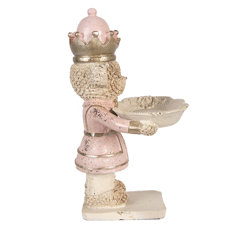 Clayre & Eef Statuetta decorativa Orso 14x13x24 cm Beige Plastica