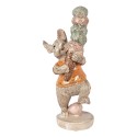 Clayre & Eef Statuetta decorativa Coniglio 16x10x28 cm Beige Plastica