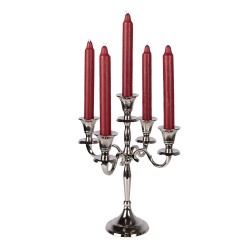 Clayre & Eef Candle holder 22x22x28 cm Silver colored Aluminium