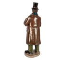 Clayre & Eef Weihnachtsdekorationsfigur Krippe 34/31/21/20 cm Rot Kunststoff