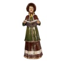 Clayre & Eef Weihnachtsdekorationsfigur Krippe 34/31/21/20 cm Rot Kunststoff