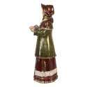 Clayre & Eef Weihnachtsdekorationsfigur Krippe 34/31/21/20 cm Rot Kunststoff