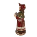 Clayre & Eef Weihnachtsdekorationsfigur Krippe 34/31/21/20 cm Rot Kunststoff