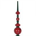 Clayre & Eef Statuetta decorativa di Natale Ø 31x193 cm Rosso Verde Metallo