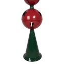 Clayre & Eef Statuetta decorativa di Natale Ø 31x193 cm Rosso Verde Metallo