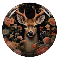 Clayre & Eef Decoratie schaal Ø 28x3 cm Zwart Metaal