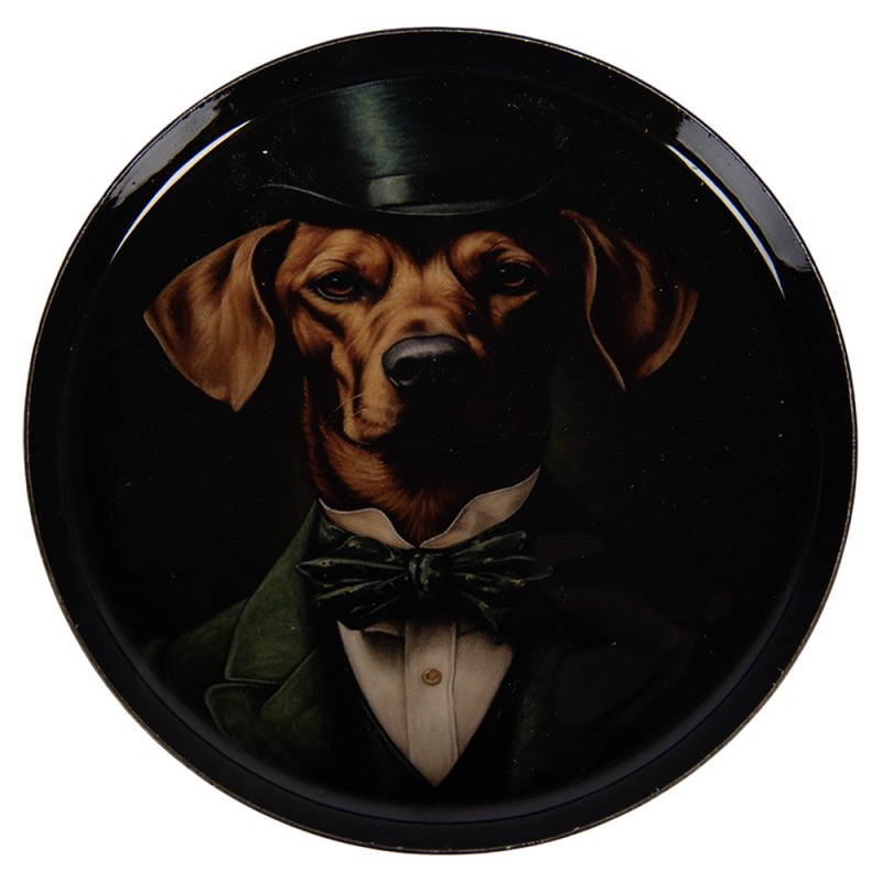 Clayre & Eef Untersetzer für Gläser Ø 11x1 cm Grün Metall