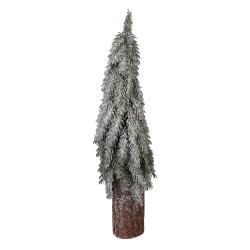Clayre & Eef Mini Artificial Christmas Tree Ø 18x57 cm Green Plastic