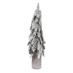 Clayre & Eef Mini Artificial Christmas Tree Ø 18x57 cm Green Plastic