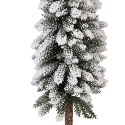 Clayre & Eef Mini Artificial Christmas Tree Ø 10x60 cm Green Wood
