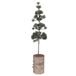 Clayre & Eef Mini Artificial Christmas Tree 14x14x60 cm Green Wood