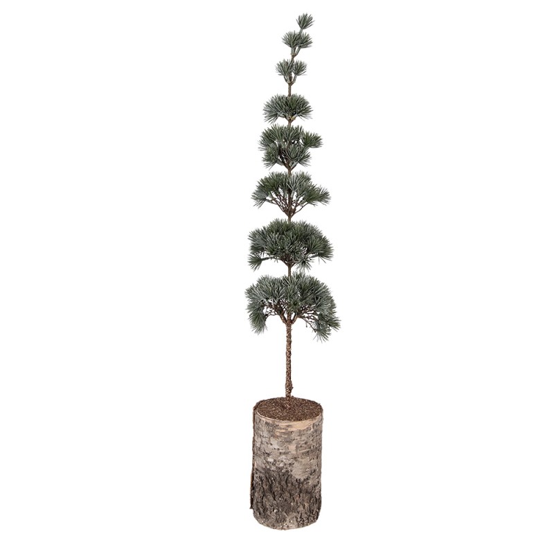 Clayre & Eef Mini Artificial Christmas Tree 15x15x80 cm Green Wood