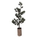 Clayre & Eef Mini Artificial Christmas Tree 23x23x60 cm / 3xAAA Green Wood