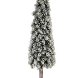 Clayre & Eef Mini Artificial Christmas Tree Ø 18x78 cm Green Plastic