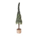 Clayre & Eef Mini Artificial Christmas Tree Ø 10x35 cm Green Wood