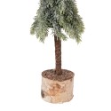 Clayre & Eef Mini Artificial Christmas Tree Ø 10x35 cm Green Wood