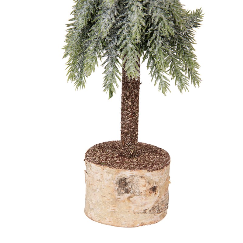 Clayre & Eef Mini Artificial Christmas Tree Ø 13x50 cm Green Wood