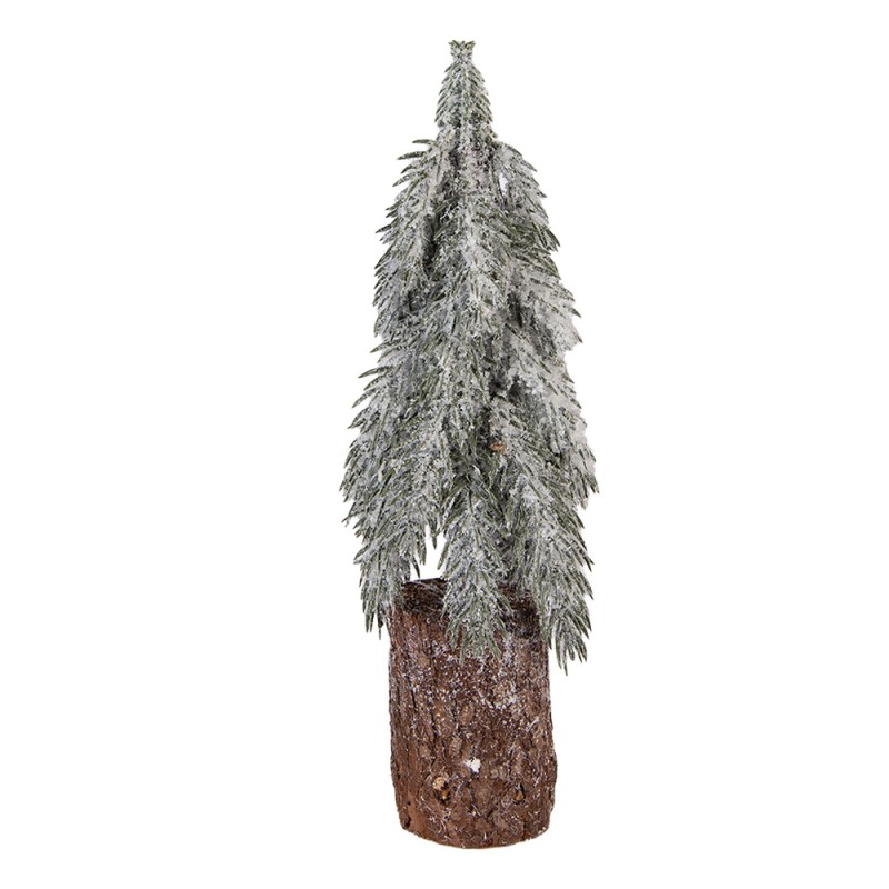 Clayre & Eef Mini Artificial Christmas Tree Ø 12x32 cm Green Wood
