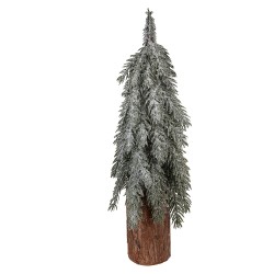 Clayre & Eef Mini Artificial Christmas Tree Ø 15x44 cm Green Wood