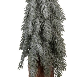 Clayre & Eef Mini Artificial Christmas Tree Ø 15x44 cm Green Wood