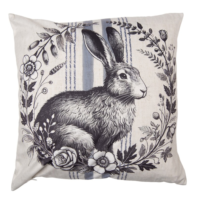 Clayre & Eef Kissenbezug 45x45 cm Beige Polyester