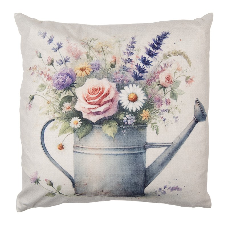 Clayre & Eef Housse de coussin 45x45 cm Beige Polyester