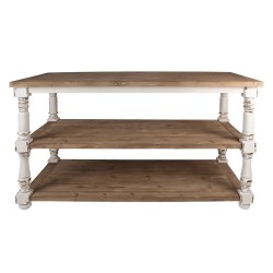 Clayre & Eef Table de présentation 180x100x85 cm Marron Bois