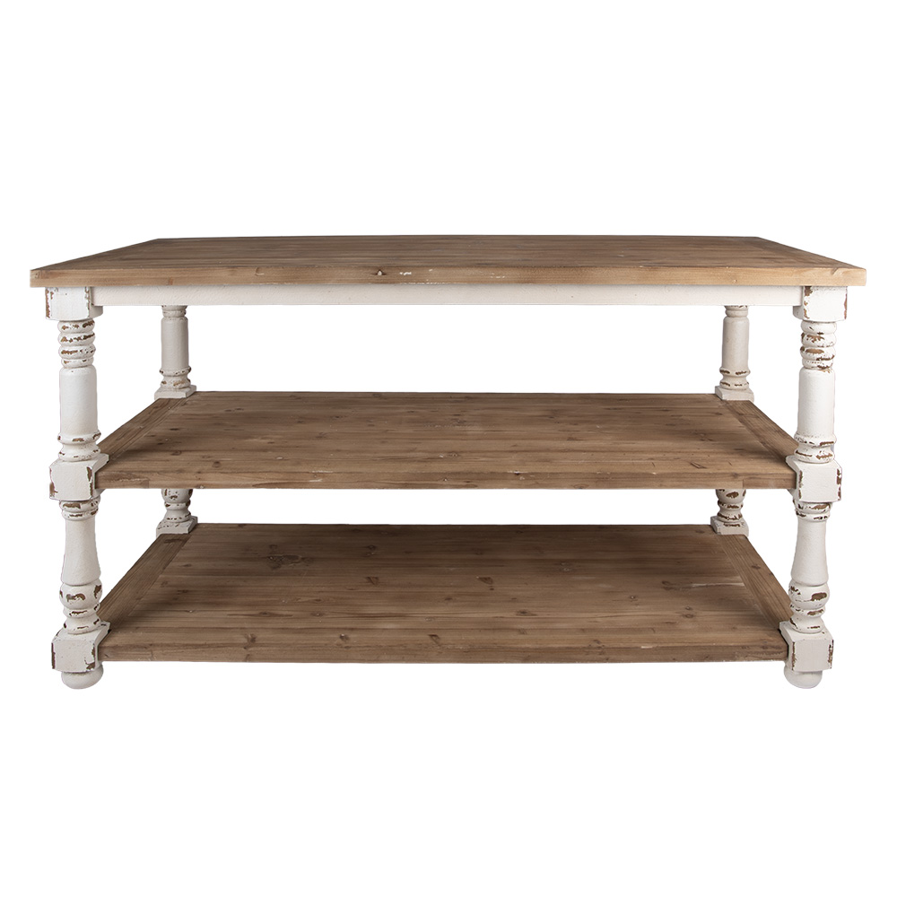 Clayre&Eef Presentatie Tafel 180x100x85 cm Bruin Hout afbeelding