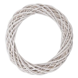 Clayre & Eef Couronne Ø 50x9 cm Blanc Rotin