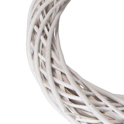 Clayre & Eef Couronne Ø 50x9 cm Blanc Rotin