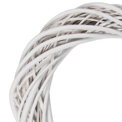 Clayre & Eef Couronne Ø 40x7 cm Blanc Rotin