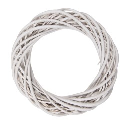 Clayre & Eef Couronne Ø 30x6 cm Blanc Rotin