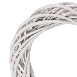 Clayre & Eef Couronne Ø 30x6 cm Blanc Rotin